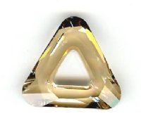 1 20mm Swarovski Golden Shadow Triangle